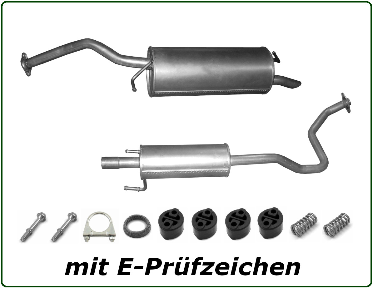 Endtopf NEU Für Toyota Prius Liftback 1.5 Auspuff + Anbauteile